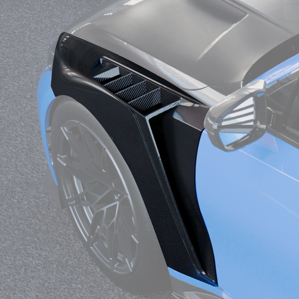 SOOQOO - BMW M3 G80 DRY CARBON FIBRE VENTED SIDE FENDERS - Aero Carbon UK
