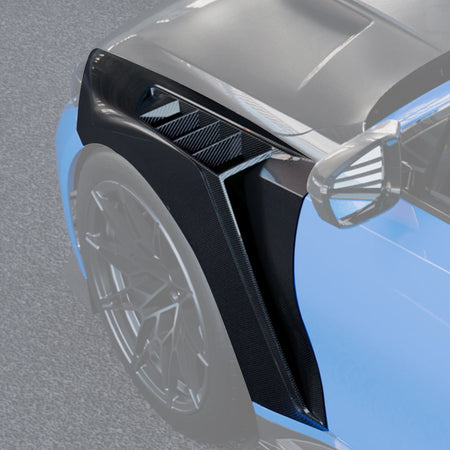 SOOQOO - BMW M3 G80 DRY CARBON FIBRE VENTED SIDE FENDERS - Aero Carbon UK