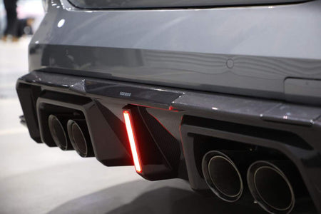 SOOQOO - BMW M3 G80 G81 / M4 G82 G83 CARBON FIBRE LED REAR DIFFUSER - Aero Carbon UK