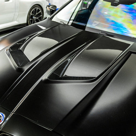 SOOQOO - BMW M3 G80 G81 / M4 G82 G83 V2 VENTED HOOD BONNET - PRIMER FINISH - Aero Carbon UK