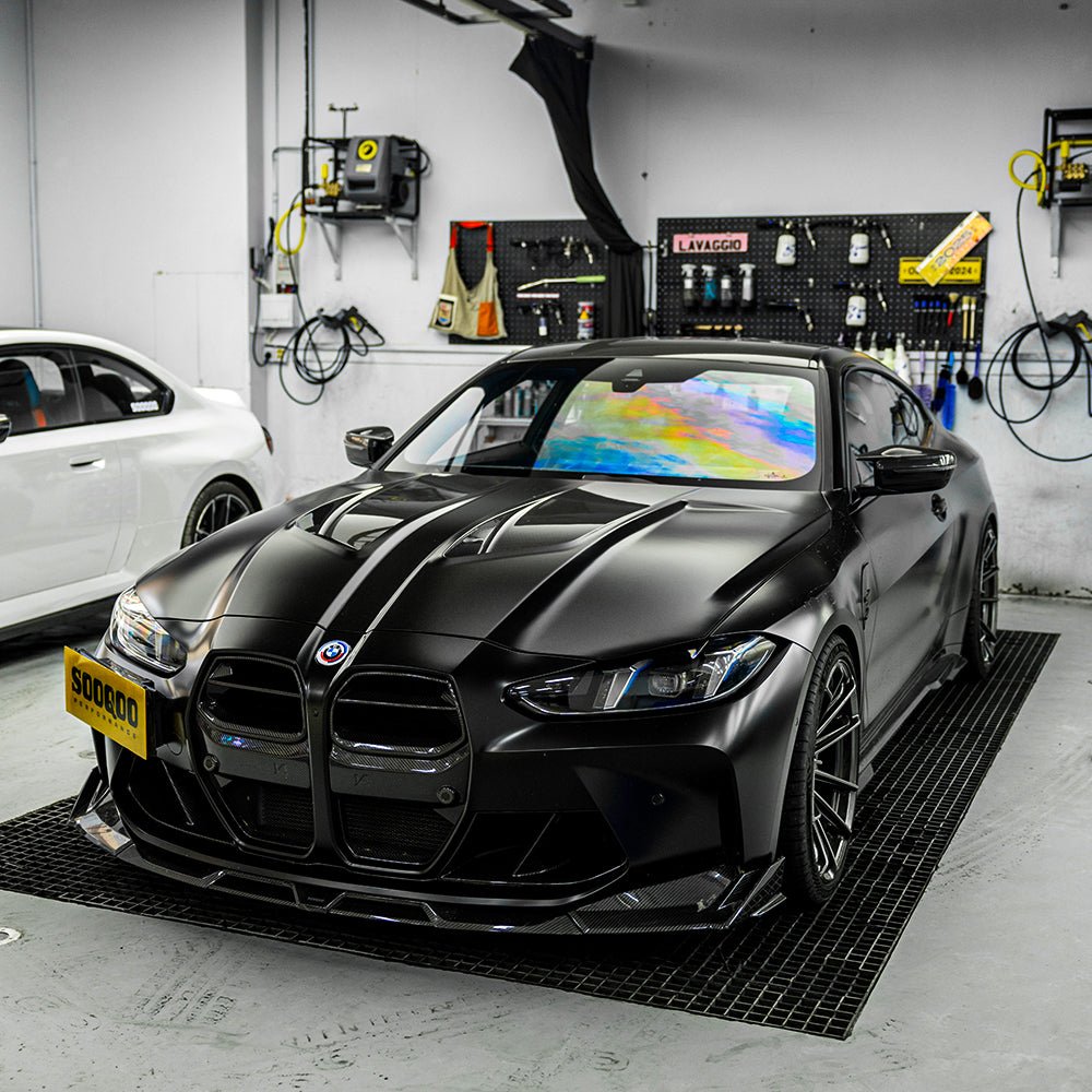 SOOQOO - BMW M3 G80 G81 / M4 G82 G83 V2 VENTED HOOD BONNET - PRIMER FINISH - Aero Carbon UK