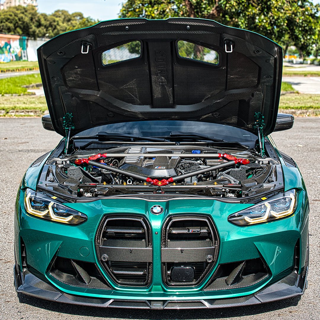 SOOQOO - BMW M3 G80 G81 / M4 G82 G83 V3 VENTED HOOD BONNET - PRIMER FINISH - Aero Carbon UK