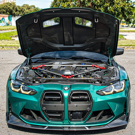 SOOQOO - BMW M3 G80 G81 / M4 G82 G83 V3 VENTED HOOD BONNET - PRIMER FINISH - Aero Carbon UK