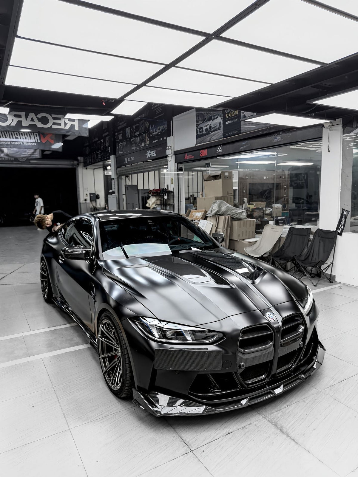 SOOQOO - BMW M3 G80 / M4 G82 DRY CARBON FIBER VENTED HOOD BONNET - Aero Carbon UK