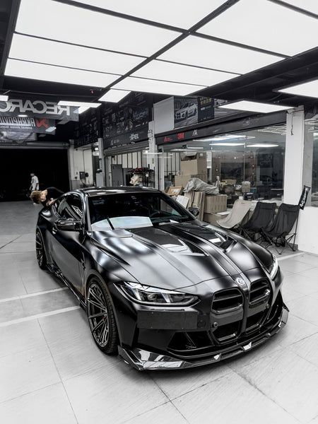 SOOQOO - BMW M3 G80 / M4 G82 DRY CARBON FIBER VENTED HOOD BONNET - Aero Carbon UK