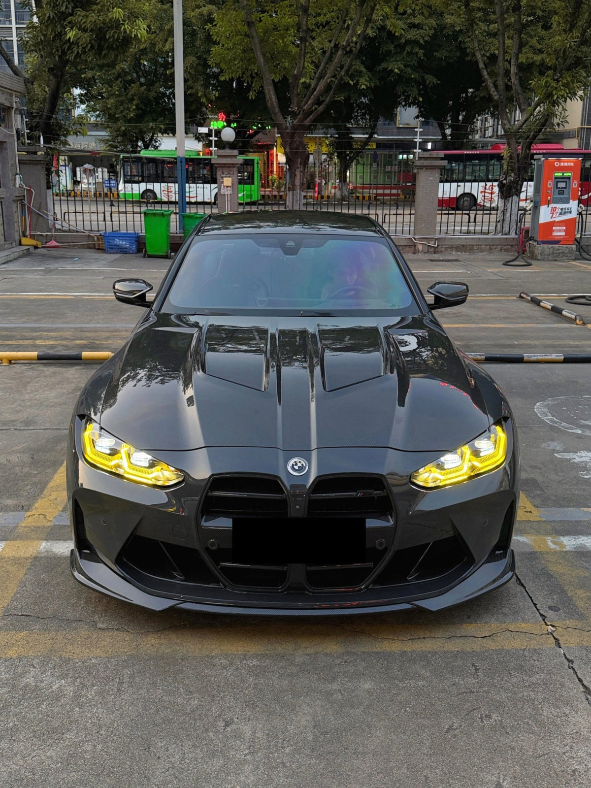 SOOQOO - BMW M3 G80 / M4 G82 DRY CARBON FIBER VENTED HOOD BONNET - Aero Carbon UK