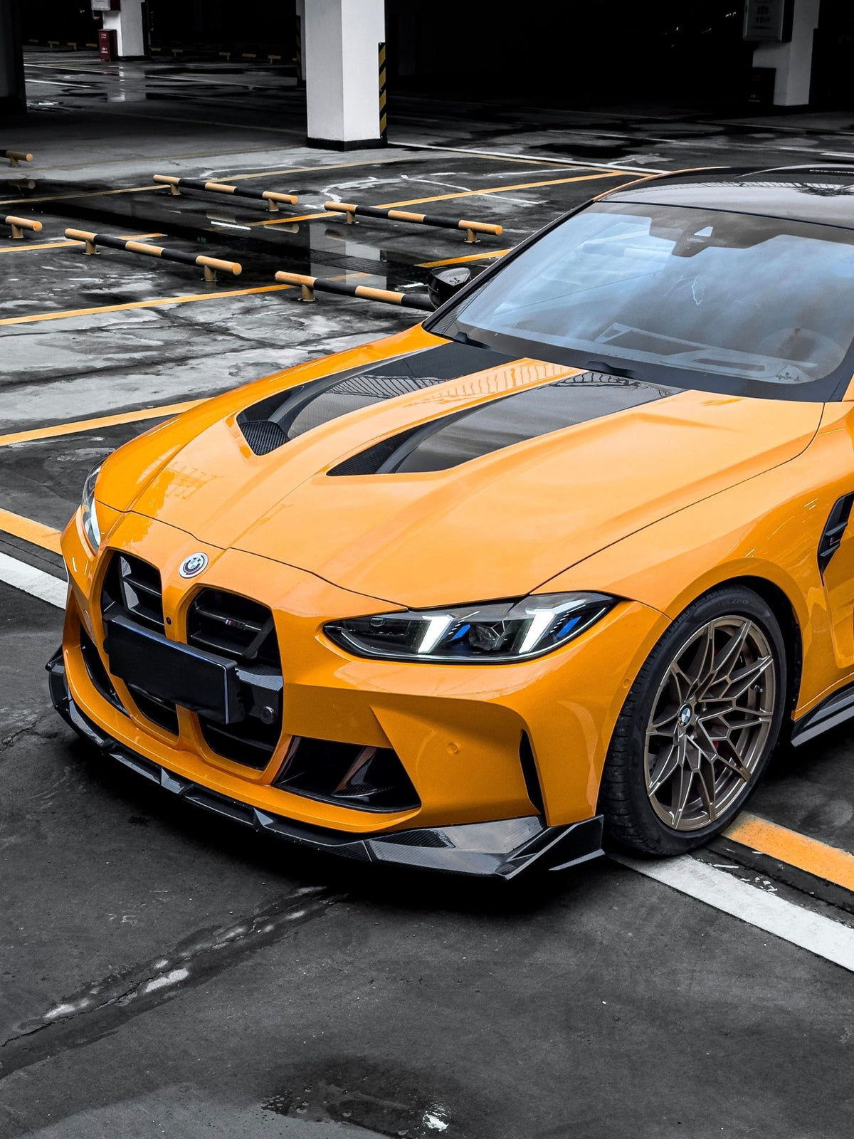 SOOQOO - BMW M3 G80 / M4 G82 DRY CARBON FIBER VENTED HOOD BONNET - Aero Carbon UK