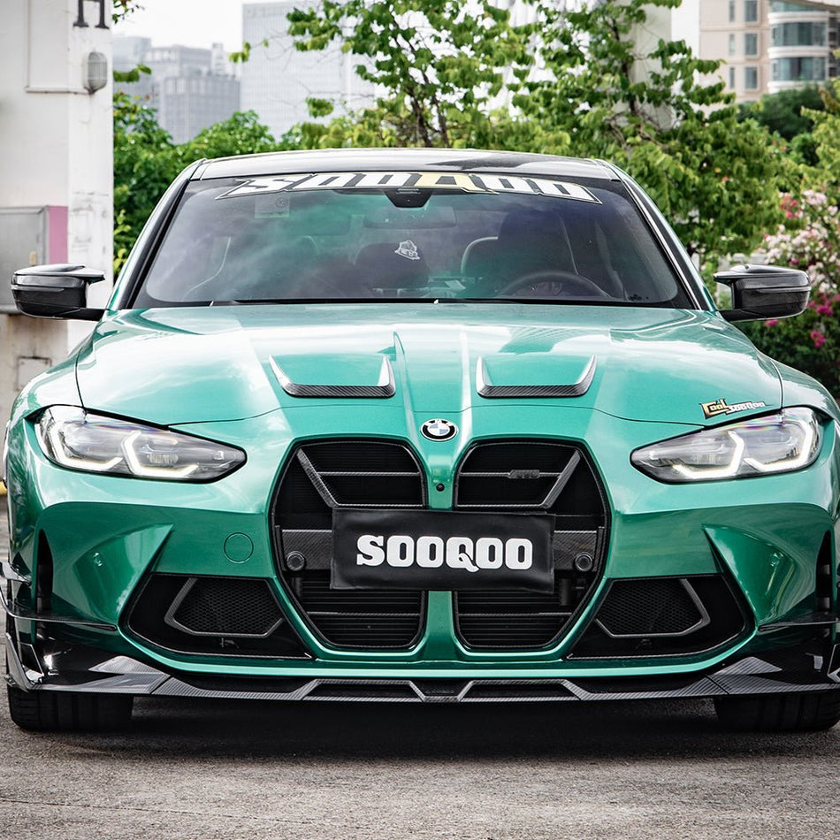 SOOQOO - BMW M3 G80 / M4 G82 DRY CARBON FIBRE FRONT GRILLE V1 - Aero Carbon UK