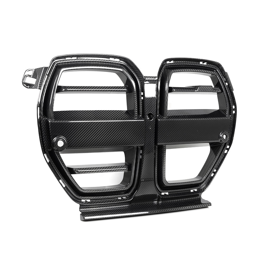 SOOQOO - BMW M3 G80 / M4 G82 DRY CARBON FIBRE FRONT GRILLE V2 W/ACC - Aero Carbon UK