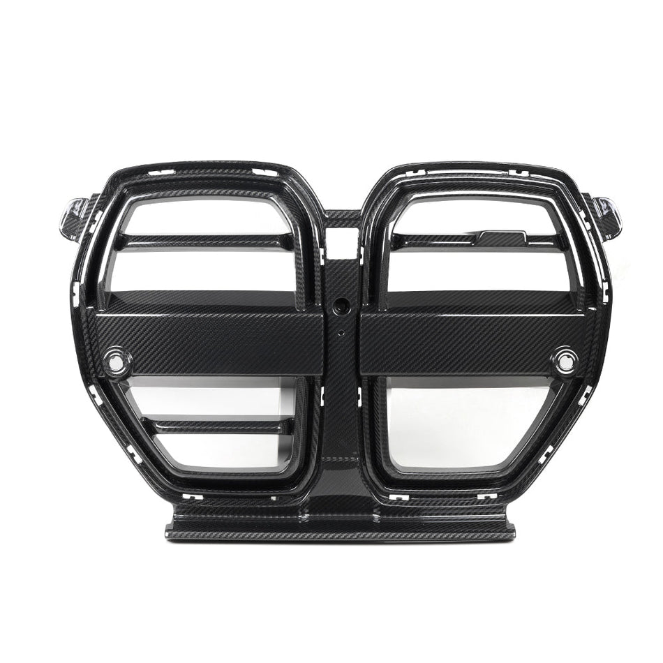SOOQOO - BMW M3 G80 / M4 G82 DRY CARBON FIBRE FRONT GRILLE V2 W/ACC - Aero Carbon UK