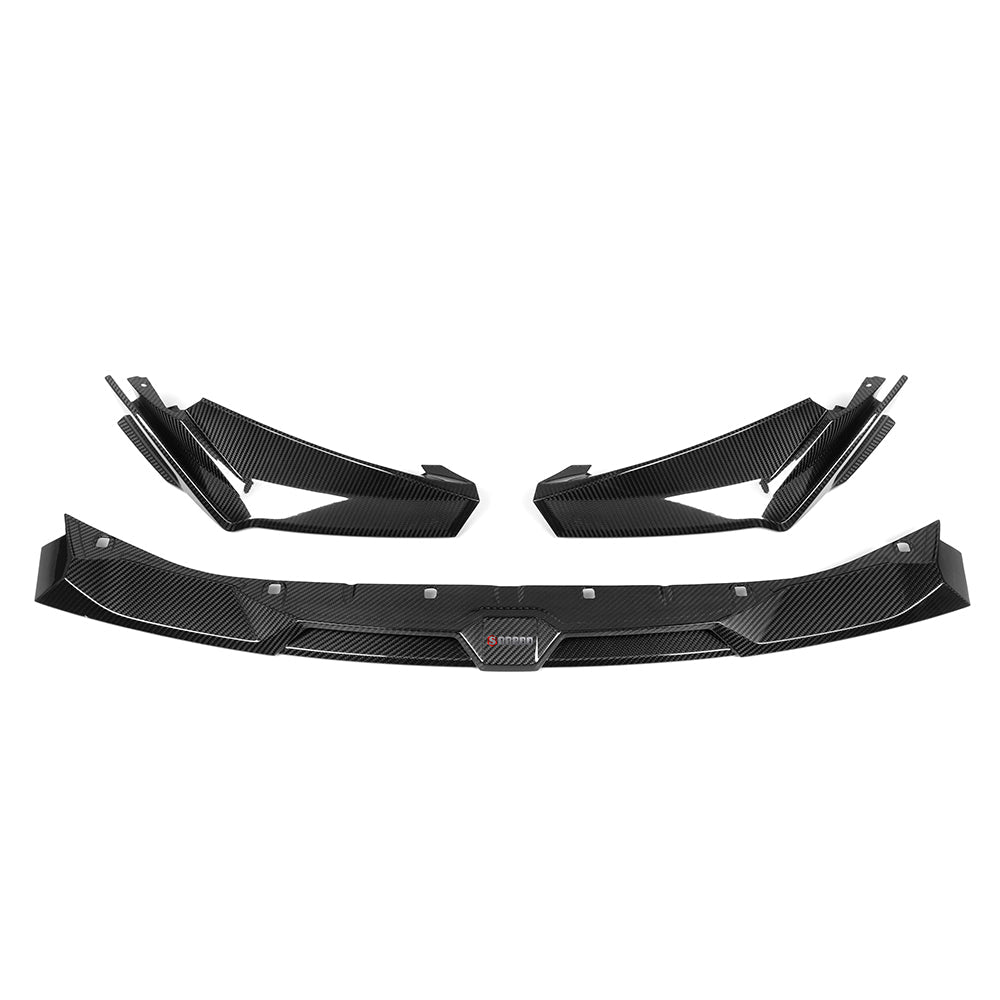 SOOQOO - BMW M3 G80 / M4 G82 DRY CARBON FIBRE FRONT LIP V1 - Aero Carbon UK