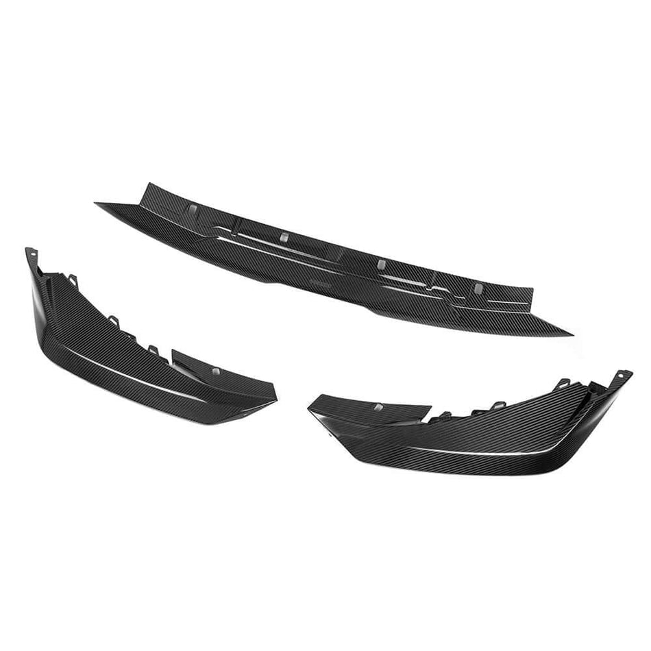 SOOQOO - BMW M3 G80 / M4 G82 DRY CARBON FIBRE FRONT LIP V2 - Aero Carbon UK