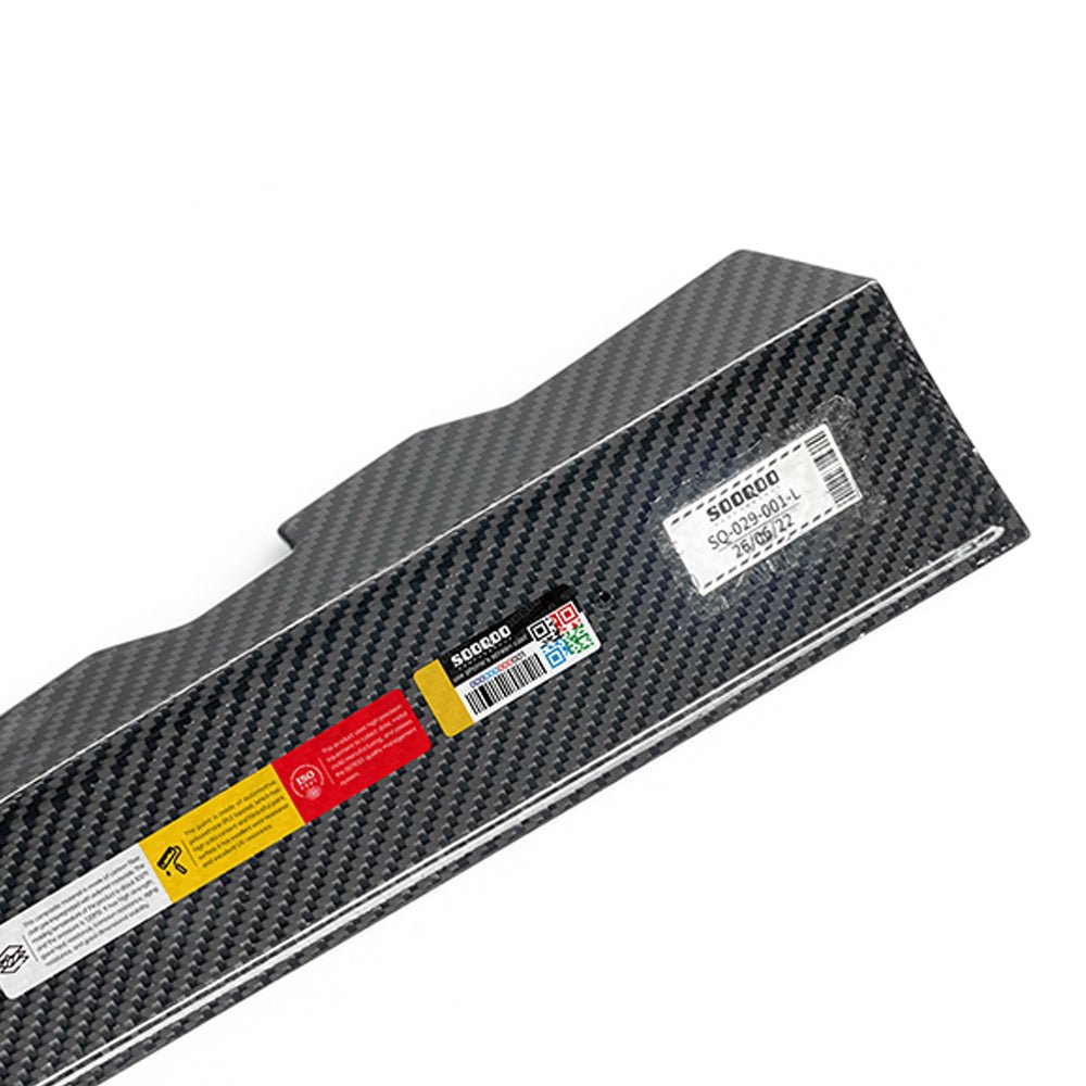 SOOQOO - BMW M3 G81 DRY CARBON FIBRE REAR WINDOW FINS - Aero Carbon UK