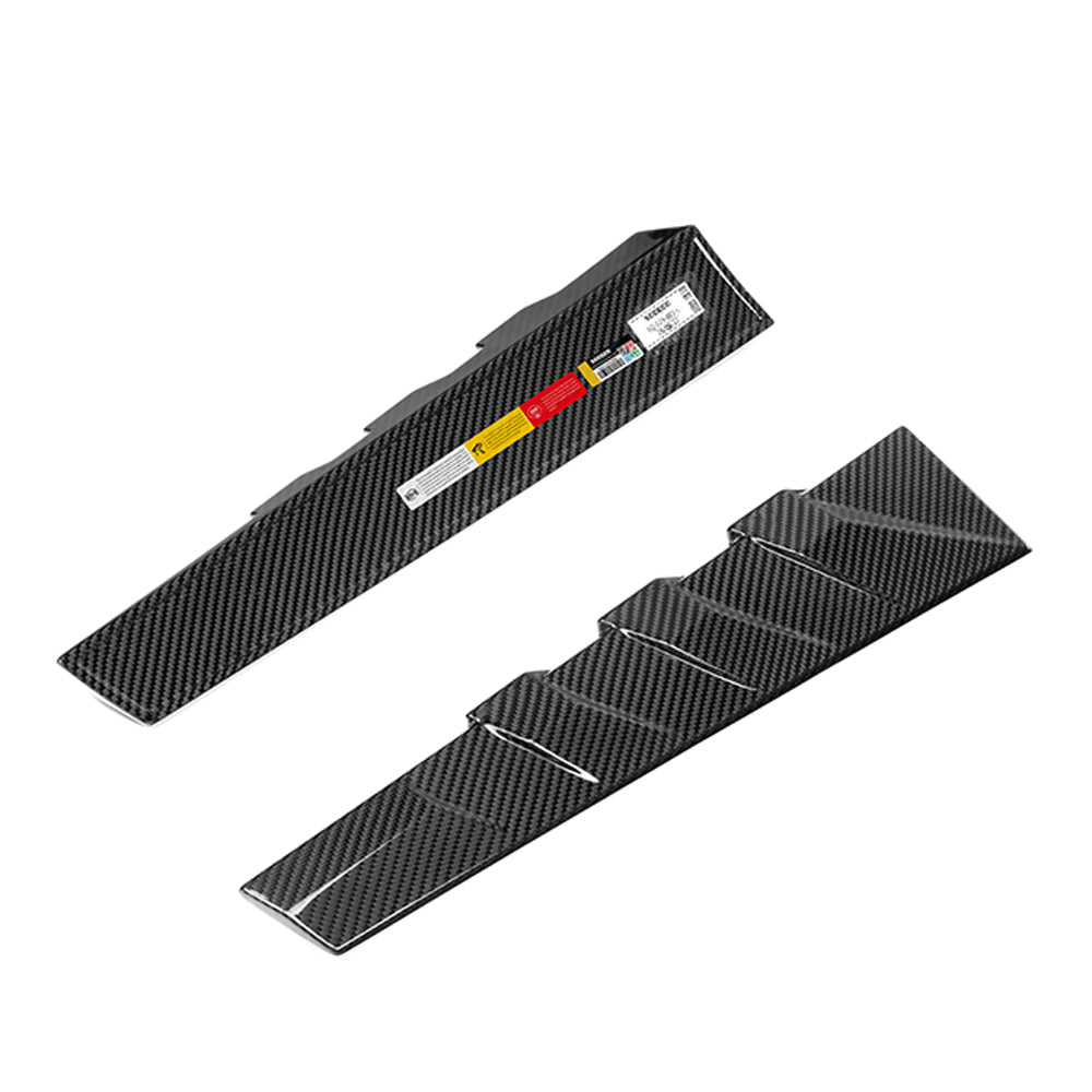 SOOQOO - BMW M3 G81 DRY CARBON FIBRE REAR WINDOW FINS - Aero Carbon UK