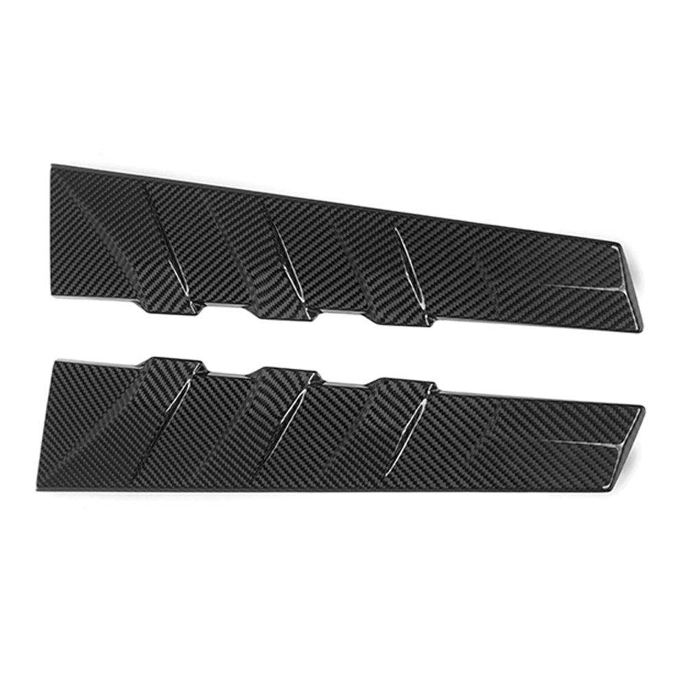 SOOQOO - BMW M3 G81 DRY CARBON FIBRE REAR WINDOW FINS - Aero Carbon UK