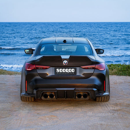 SOOQOO - BMW M4 G82 / 4 SERIES G22 DRY CARBON FIBRE REAR BOOT TRUNK LID - Aero Carbon UK