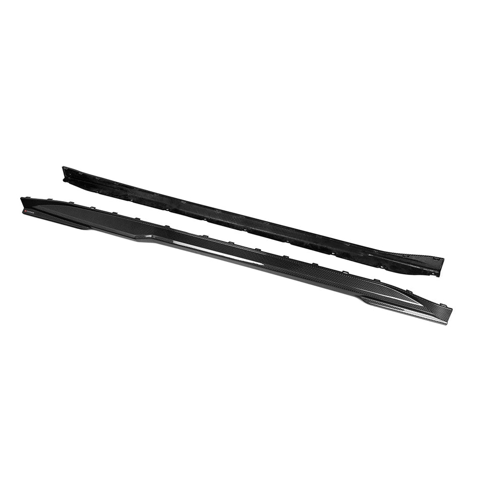 SOOQOO - BMW M4 G82 DRY CARBON FIBRE SIDE SKIRTS - Aero Carbon UK