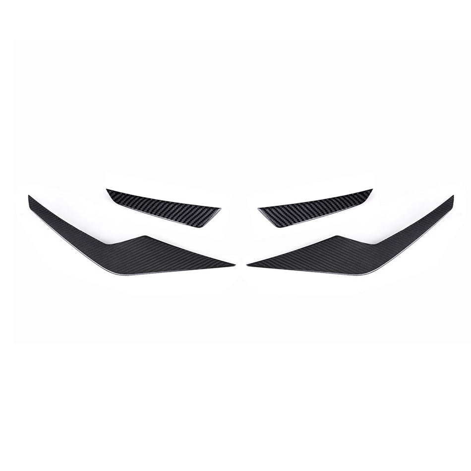 SOOQOO - BMW M5 G90 DRY CARBON FIBER FRONT CANARDS - Aero Carbon UK