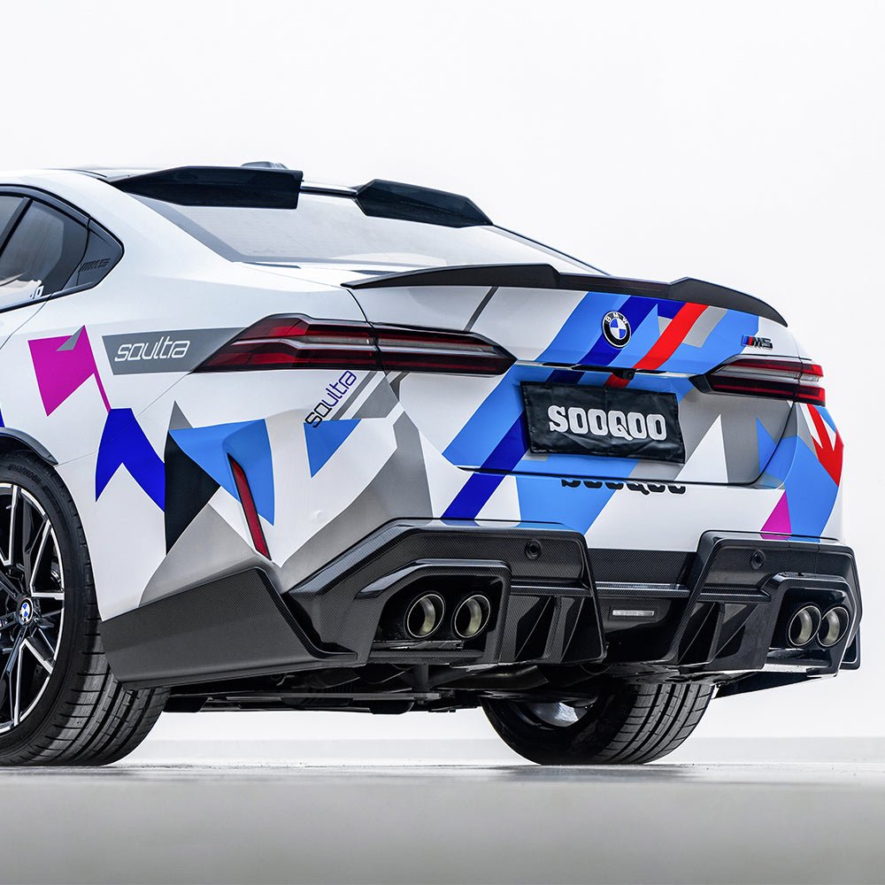 SOOQOO - BMW M5 G90 DRY CARBON FIBER REAR DIFFUSER - Aero Carbon UK