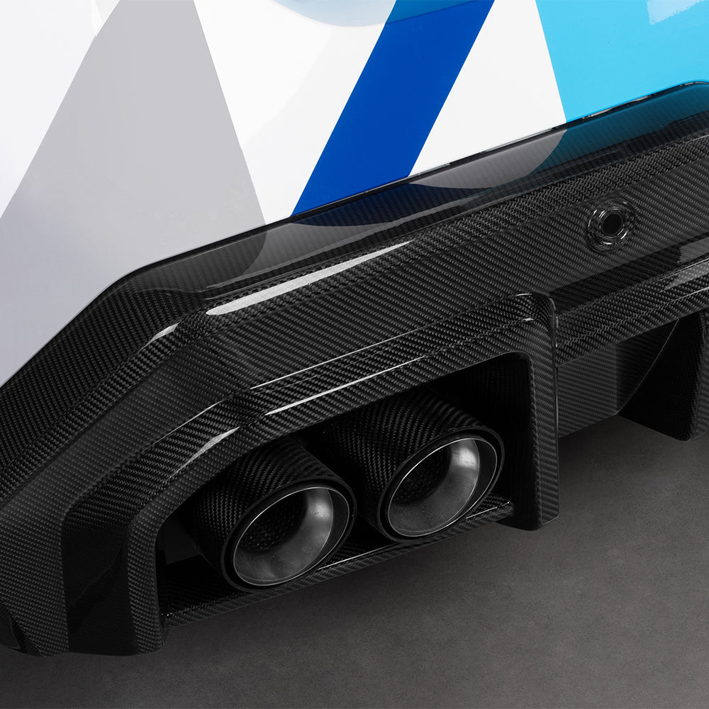SOOQOO - BMW M5 G90 DRY CARBON FIBER REAR DIFFUSER MP STYLE - Aero Carbon UK