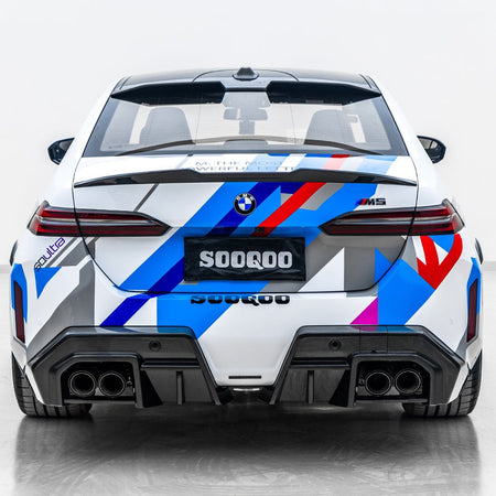 SOOQOO - BMW M5 G90 DRY CARBON FIBER ROOF SPOILER - Aero Carbon UK