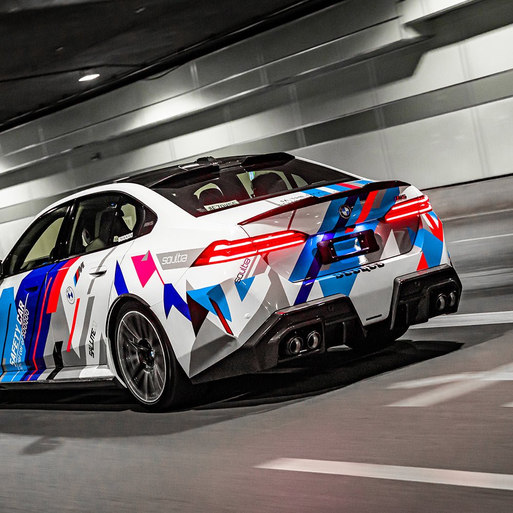SOOQOO - BMW M5 G90 DRY CARBON FIBER ROOF SPOILER - Aero Carbon UK