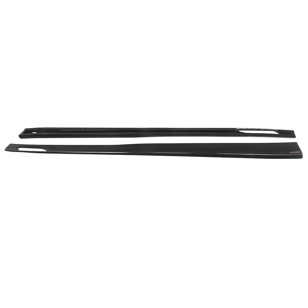SOOQOO - BMW M5 G90 DRY CARBON FIBER SIDE SKIRTS - Aero Carbon UK