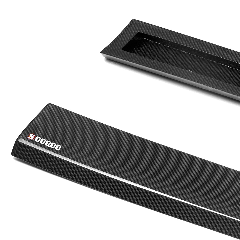 SOOQOO - BMW M5 G90 DRY CARBON FIBER SIDE SKIRTS - Aero Carbon UK