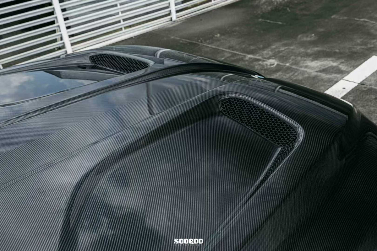 SOOQOO - BMW M5 G90 / G99 DRY CARBON FIBER BONNET HOOD - Aero Carbon UK