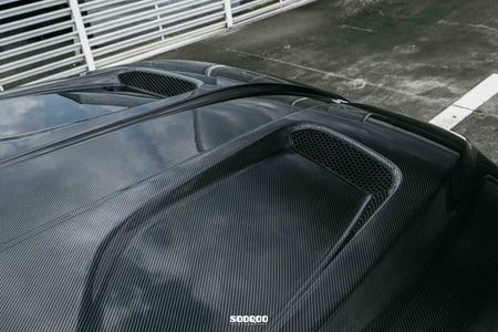SOOQOO - BMW M5 G90 / G99 DRY CARBON FIBER BONNET HOOD - Aero Carbon UK