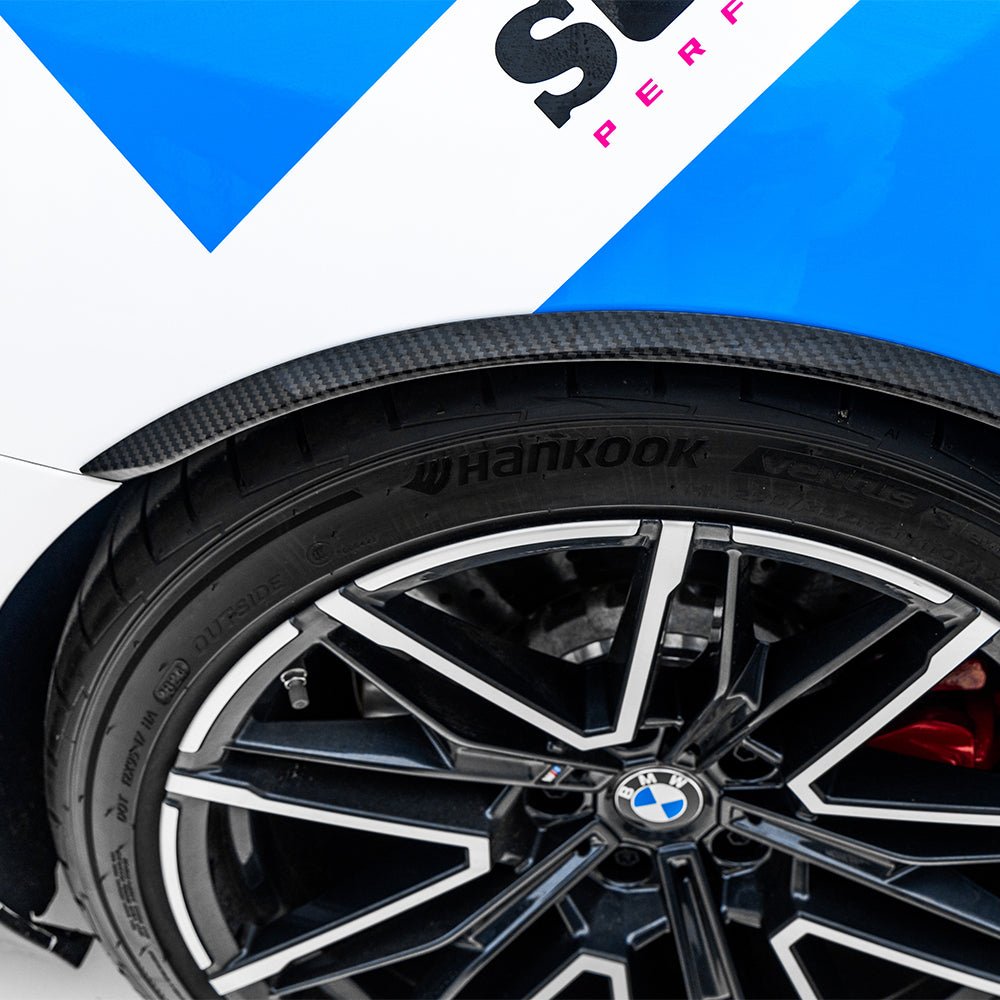 SOOQOO - BMW M5 G90 / G99 DRY CARBON FIBER WHEEL ARCH TRIM - Aero Carbon UK