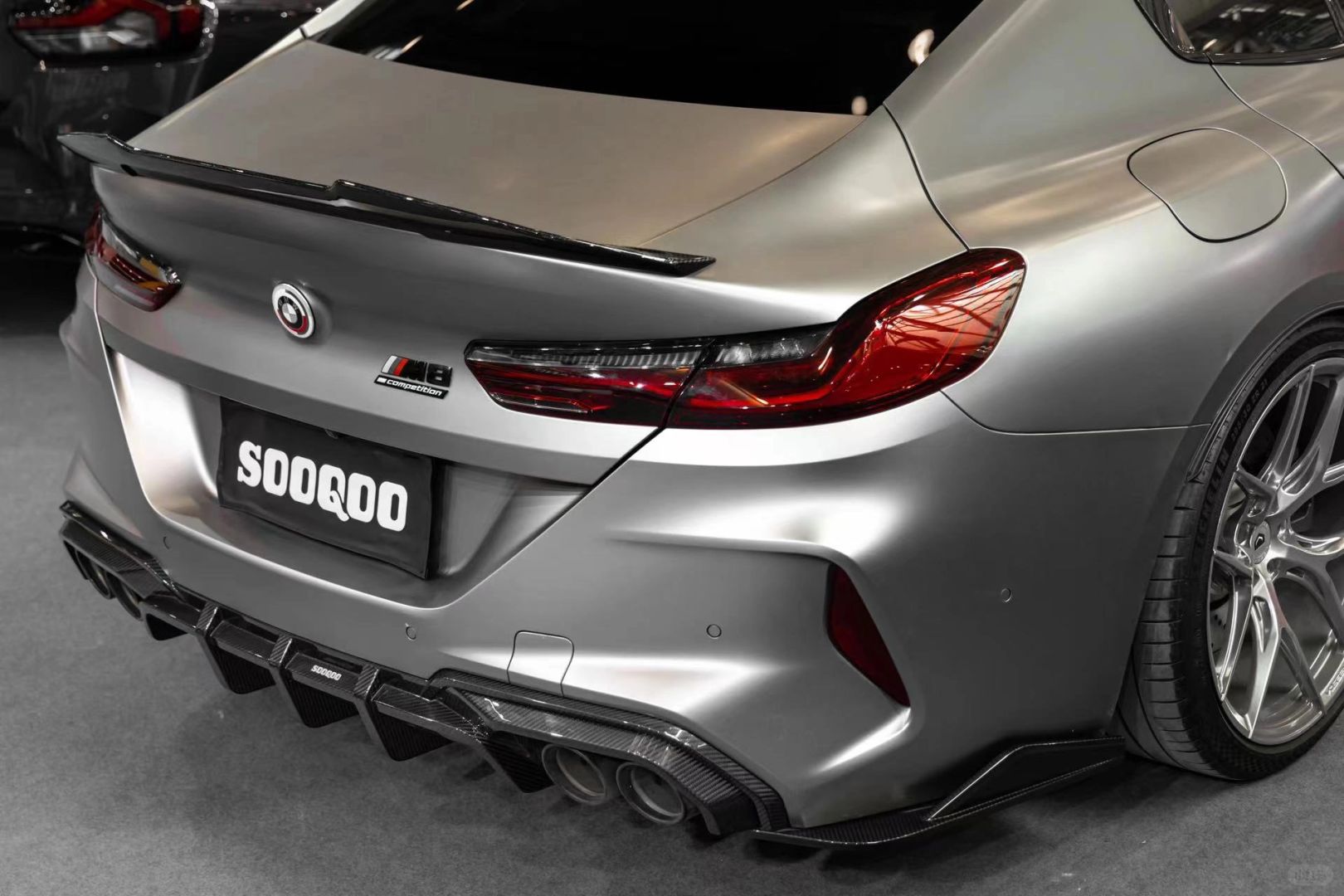 SOOQOO - BMW M8 F91 COMPETITION DRY CARBON FIBRE REAR DIFFUSER - Aero Carbon UK