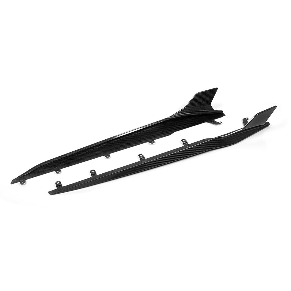 SOOQOO - BMW M8 F92 DRY CARBON FIBRE SIDE SKIRTS - Aero Carbon UK