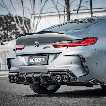 SOOQOO - BMW M8 F93 DRY CARBON FIBRE REAR DIFFUSER - Aero Carbon UK