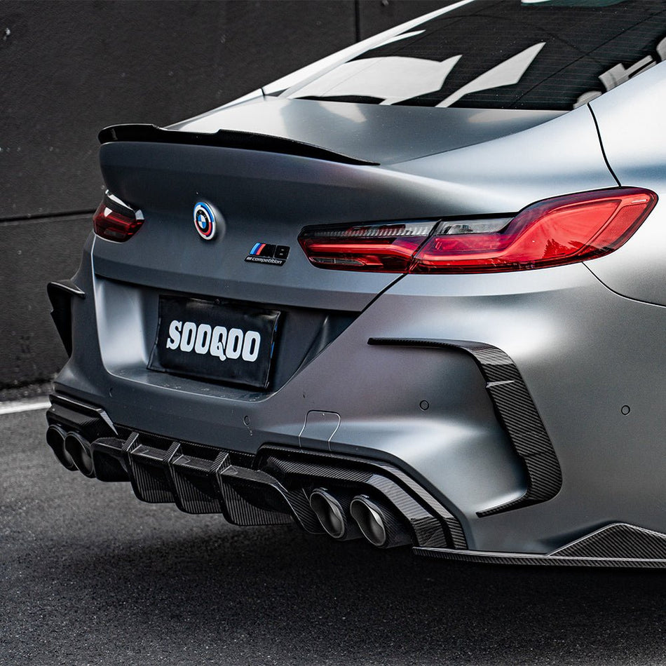 SOOQOO - BMW M8 F93 DRY CARBON FIBRE REAR DIFFUSER - Aero Carbon UK