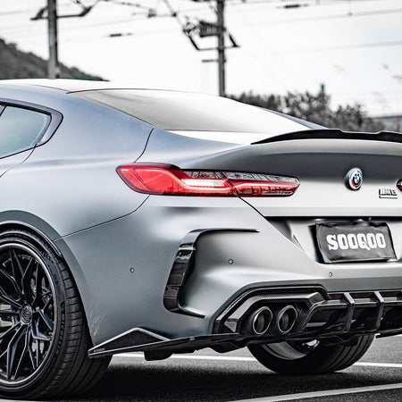 SOOQOO - BMW M8 F93 DRY CARBON FIBRE REAR VENT TRIM - Aero Carbon UK