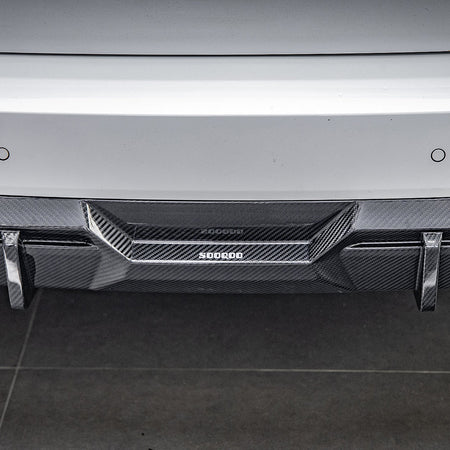 SOOQOO - BMW X3 G01 LCI DRY CARBON FIBRE REAR DIFFUSER - Aero Carbon UK