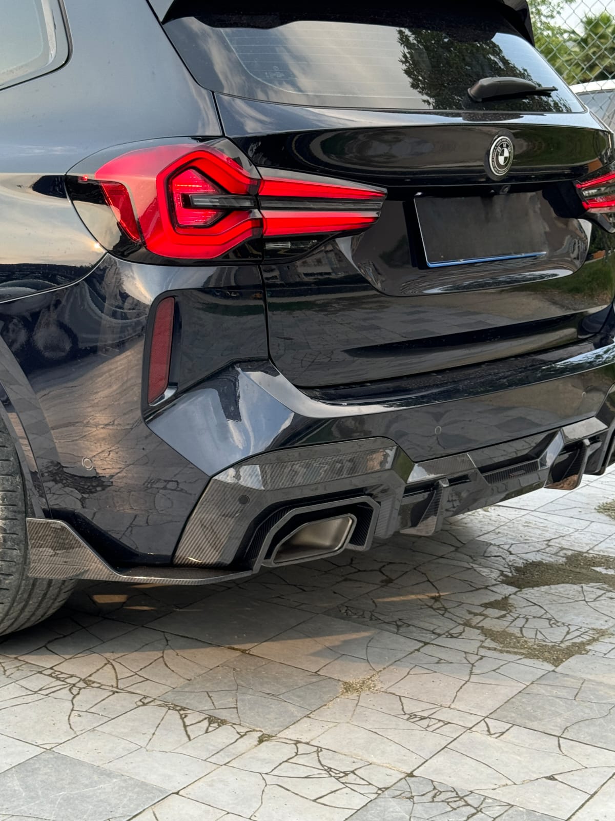 SOOQOO - BMW X3 G01 LCI DRY CARBON FIBRE REAR DIFFUSER - Aero Carbon UK