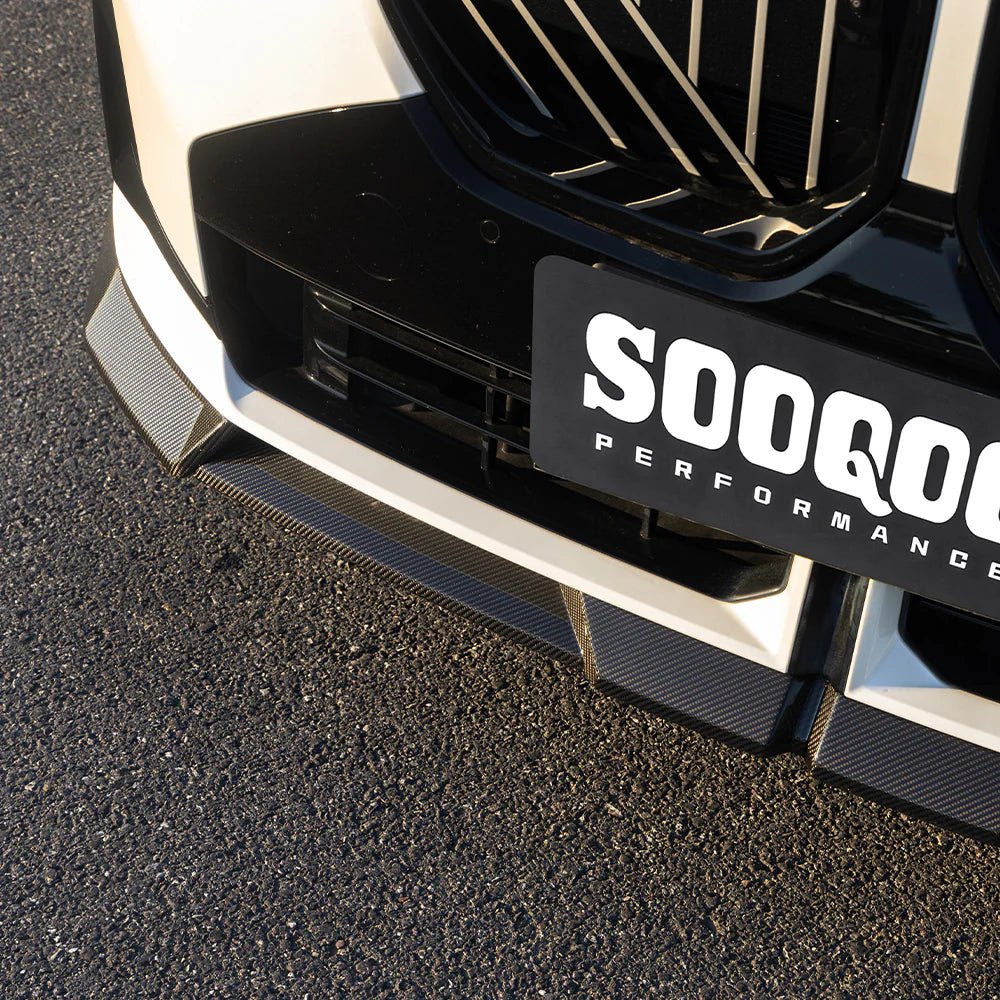 SOOQOO - BMW X3 G45 2025+ DRY CARBON FIBER FRONT LIP - Aero Carbon UK