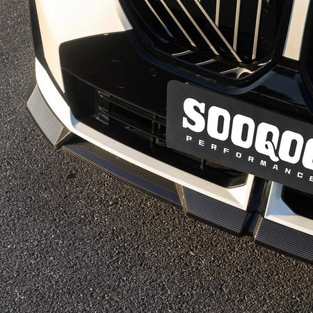 SOOQOO - BMW X3 G45 2025+ DRY CARBON FIBER FRONT LIP - Aero Carbon UK