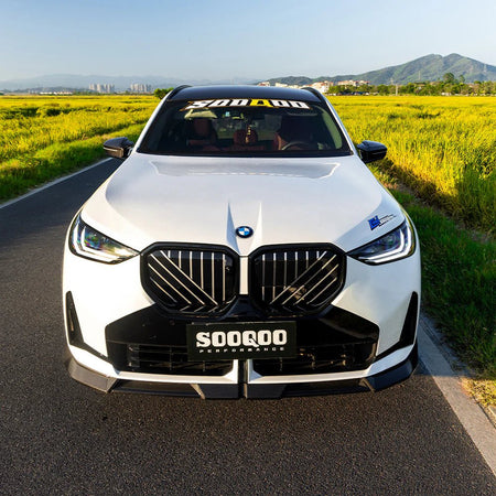 SOOQOO - BMW X3 G45 2025+ DRY CARBON FIBER FRONT LIP - Aero Carbon UK