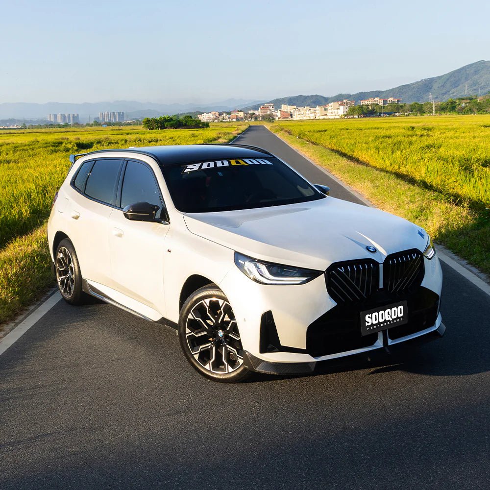 SOOQOO - BMW X3 G45 2025+ DRY CARBON FIBER FRONT LIP - Aero Carbon UK