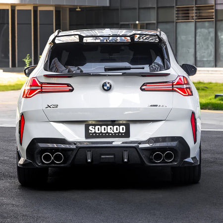 SOOQOO - BMW X3 G45 2025+ DRY CARBON FIBER REAR BUMPER FRAMES - Aero Carbon UK