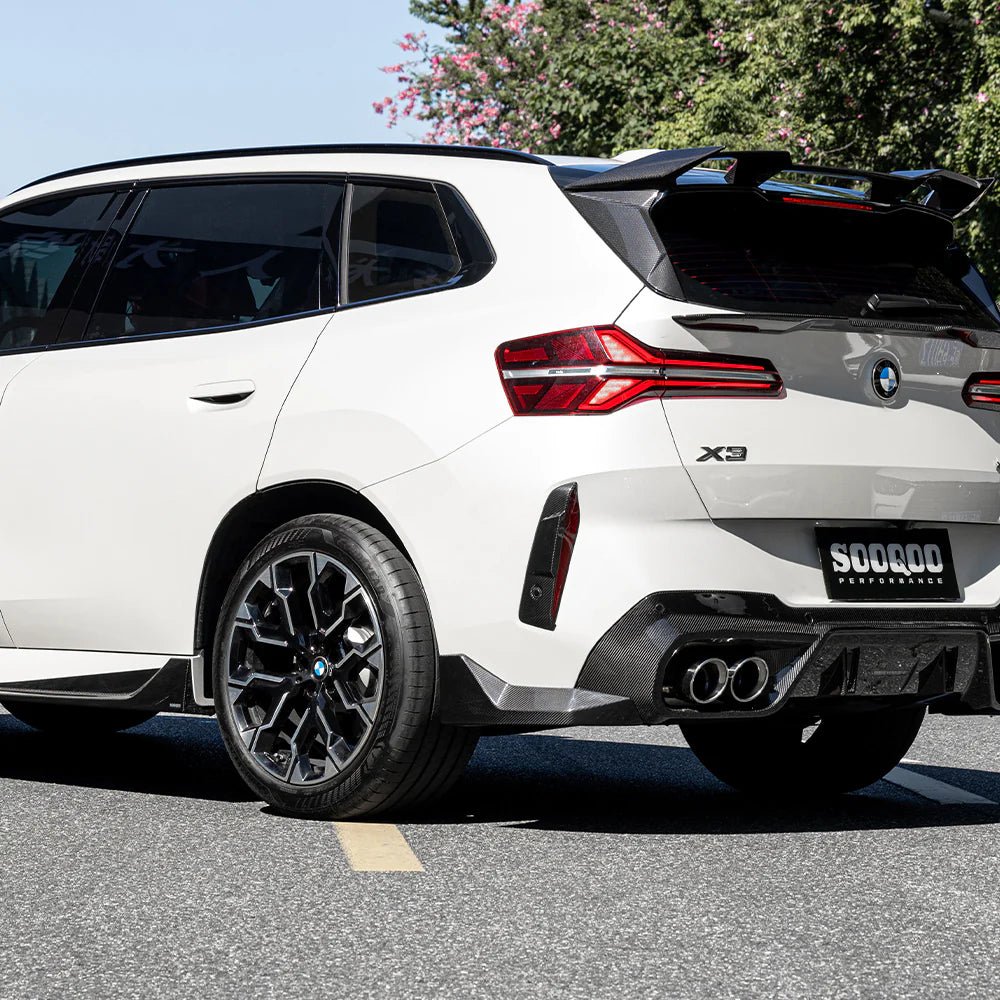 SOOQOO - BMW X3 G45 2025+ DRY CARBON FIBER REAR BUMPER FRAMES - Aero Carbon UK