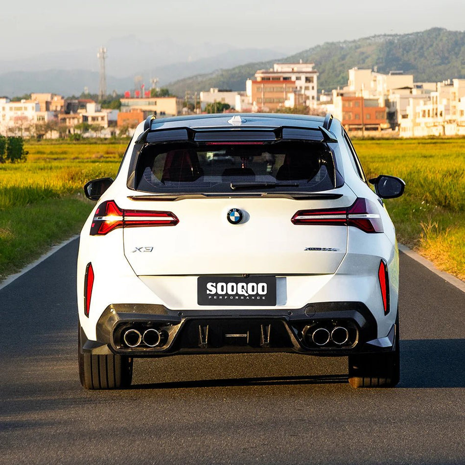 SOOQOO - BMW X3 G45 2025+ DRY CARBON FIBER REAR DIFFUSER - Aero Carbon UK