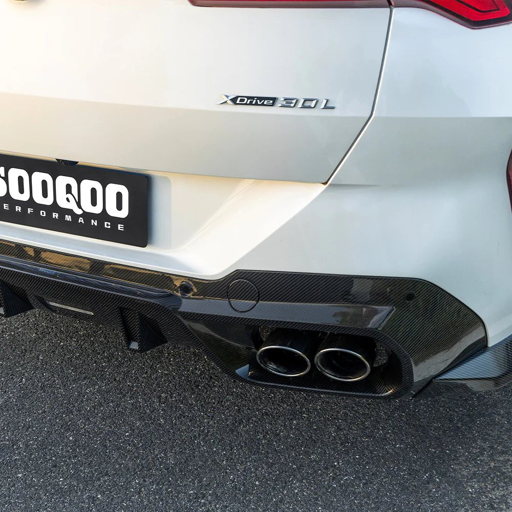 SOOQOO - BMW X3 G45 2025+ DRY CARBON FIBER REAR DIFFUSER - Aero Carbon UK