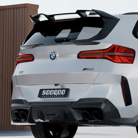 SOOQOO - BMW X3 G45 2025+ DRY CARBON FIBER REAR MID SPOILER - Aero Carbon UK