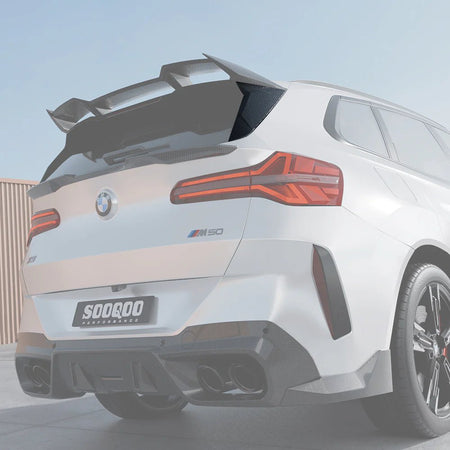SOOQOO - BMW X3 G45 2025+ DRY CARBON FIBER REAR WINDOW FINS - Aero Carbon UK