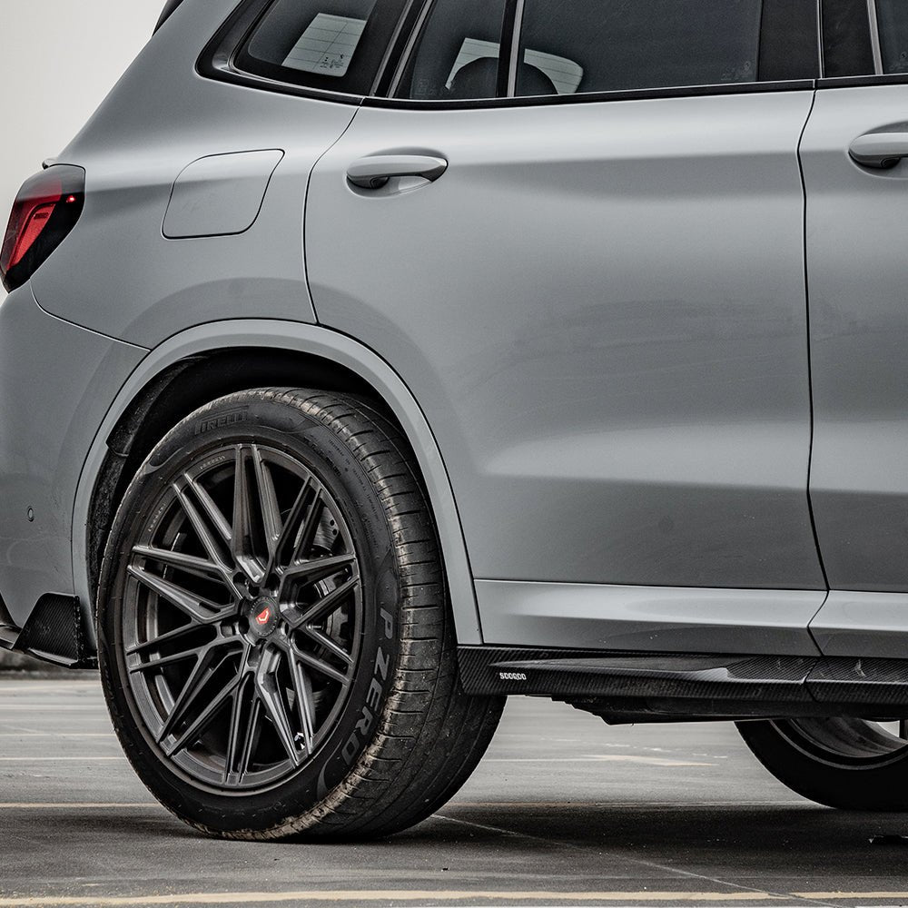 SOOQOO - BMW X3M F97 DRY CARBON FIBRE SIDE SKIRTS V1 - Aero Carbon UK