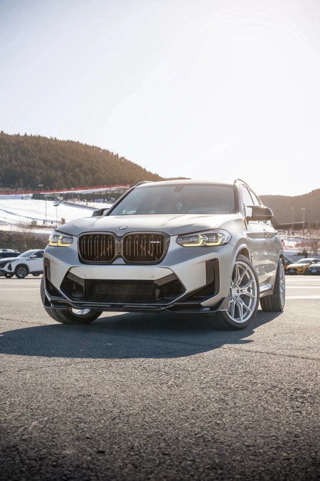 SOOQOO - BMW X3M F97 LCI DRY CARBON FIBRE FRONT LIP - Aero Carbon UK